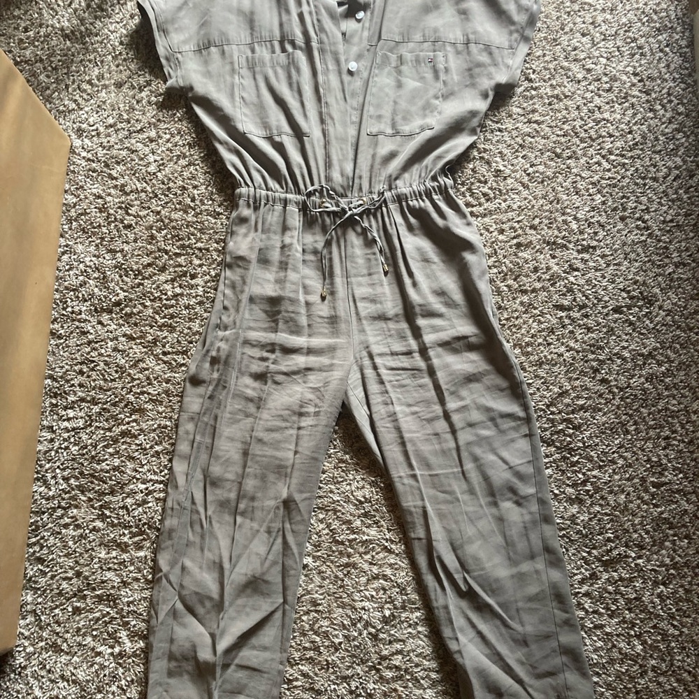 Tommy Hilfiger olive green jumpsuit